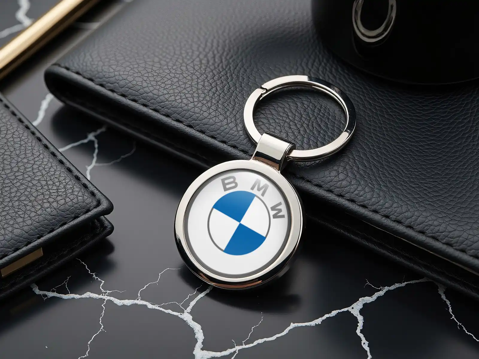 BMW Custom Keychains Steel Glossy Edition